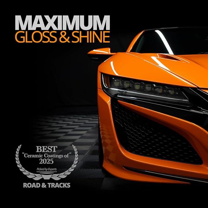 CERAKOTE® Platinum Rapid Ceramic Paint Sealant Spray - 14 oz Bottle - Maximum Gloss & Shine – Extremely Hydrophobic – Unmatched Slickness - Ceramic Spray Coating - 50 Wash Rating