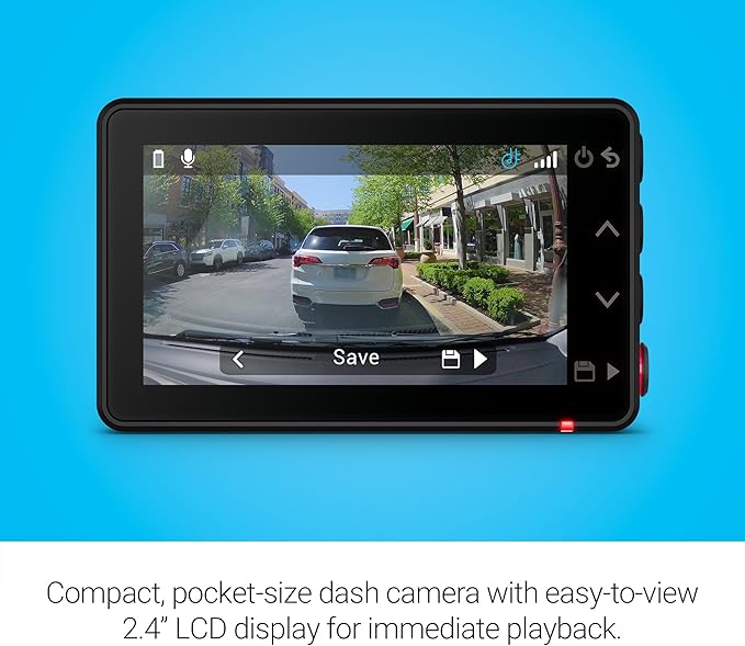 Garmin Dash Cam™ X210, Compact 1440p HD Dash Cam with a 140-degree Field of View, Built in Clarity™ Polarizer, Voice Controlled, GPS, 2.4” Display, Automatic Recording