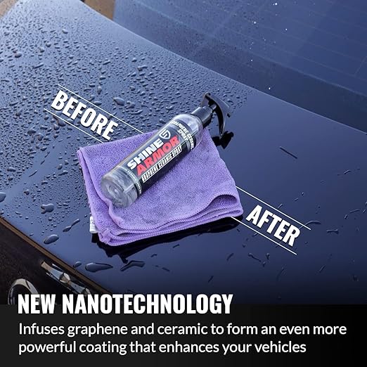 Graphene Ceramic Coating for Cars | Next Gen Car Wax Spray | Protect Paint Work with Highly Concentrated Hydrophobic Ceramic Detail Top Coat for Motorbikes, Trucks and Boats
