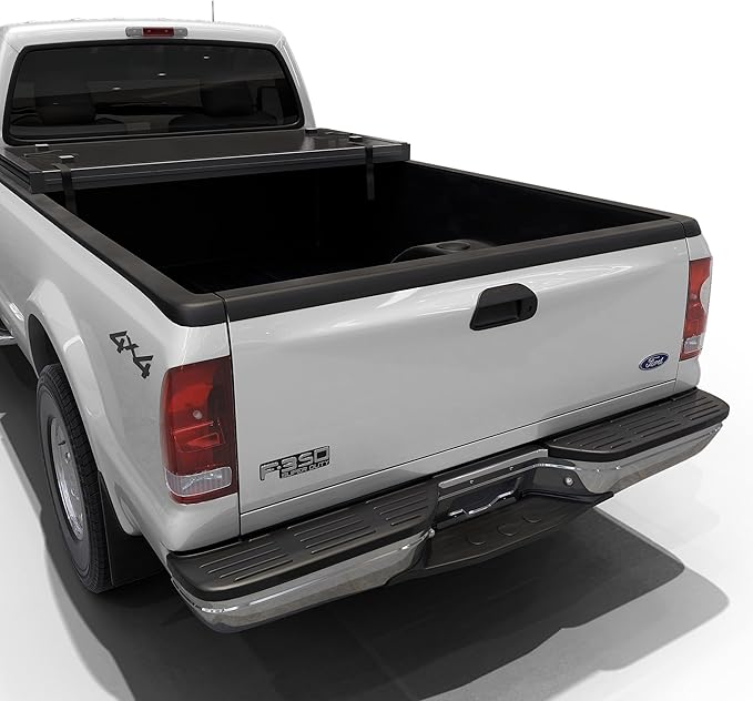 Hard Folding Truck Bed Tonneau Cover|HTF082|Fits 1999-2016 Ford F-250 F-350 Super Duty 8FT Bed (98")