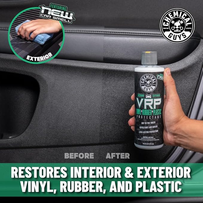 Chemical Guys VRP, New Car Scent - Vinyl, Rubber and Plastic Protectant, Super Shine Dressing for Tires, Trim and More, Safe for Cars, Trucks, SUVs, & More (32 Fl oz) - TVD12132