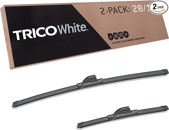 TRICO White 28" + 13" Extreme Weather Premium Winter Automotive Replacement Windshield Wiper Blades (Set of 2), Passenger and Driver Side All-Weather Beam Wiper Blades for Select Vehicle Models