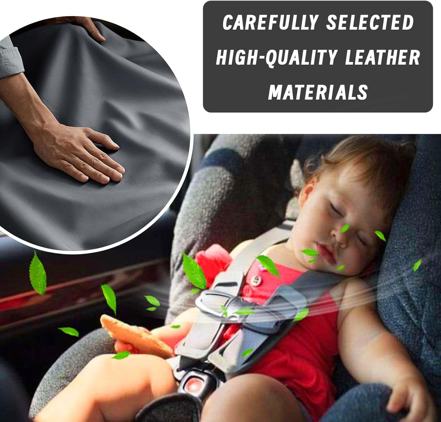 Car Center Console Cover, Upgraded Leather Arm Rest Cover for Car SUV, Car Middle Armrest Console Cover with 2 Storage Bags Scratch Resistant Waterproof Universal Car Accessories (Red)