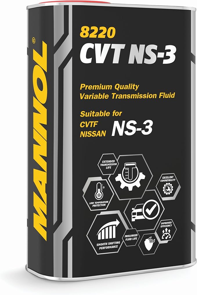 Mannol NS-3 Synthetic CVT Transmission Fluid, 1L Bottle, Ensures Smooth Gear Shifts, Reduces Wear and Tear, Provides Cold Weather Protection