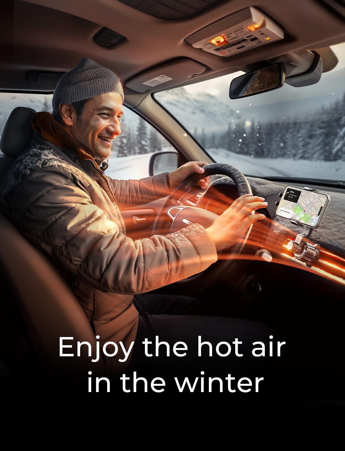 LISEN Phone Mount for Car Vent [Never Blocking] Rotatable Car Phone Holder Air Vent Clip 2024 Hands Free Cell Phone Car Mount for iPhone 16 Pro Max Plus 15 14 13 Samsung Android, Pink