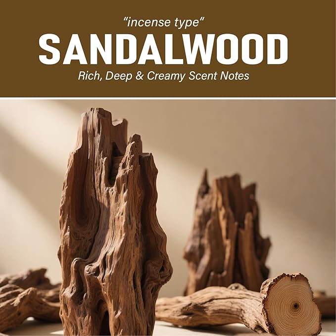 Car Air Freshener Vent Clip, Car Fresheners Long Lasting Scent (13ml x 2 Pack), Up to 180 Days, Air Freshener Deodorizer Odor Eliminator for Auto - Sandalwood Perfume