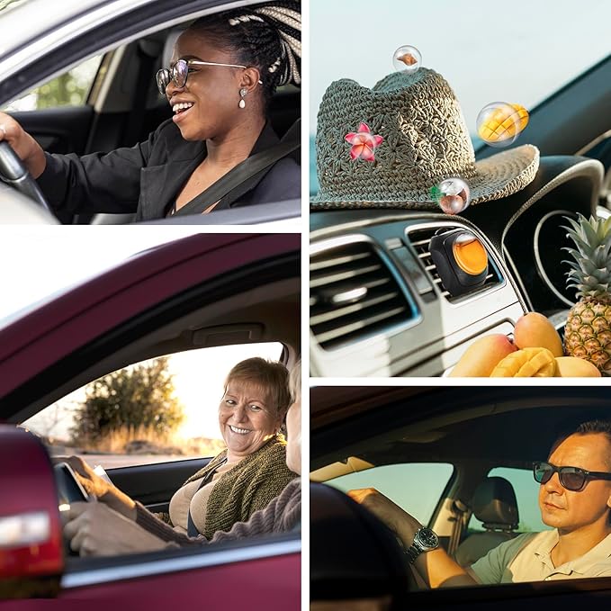 Car Air Fresheners, Hawaiian, 6-Pack, 4ml Each, Odor Eliminator