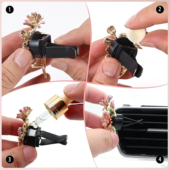 Dargon Air Vent Clips Car Air Freshener 2pcs Bling Red Dragon Car Accessories Enamel Fire Dragon Wyvern Vent Clips Refillable Car Essential Oil Outlet Diffuser Gothic Car Decor