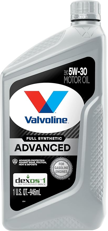 Valvoline Advanced Full Synthetic SAE 5W-30 Motor Oil 1 QT