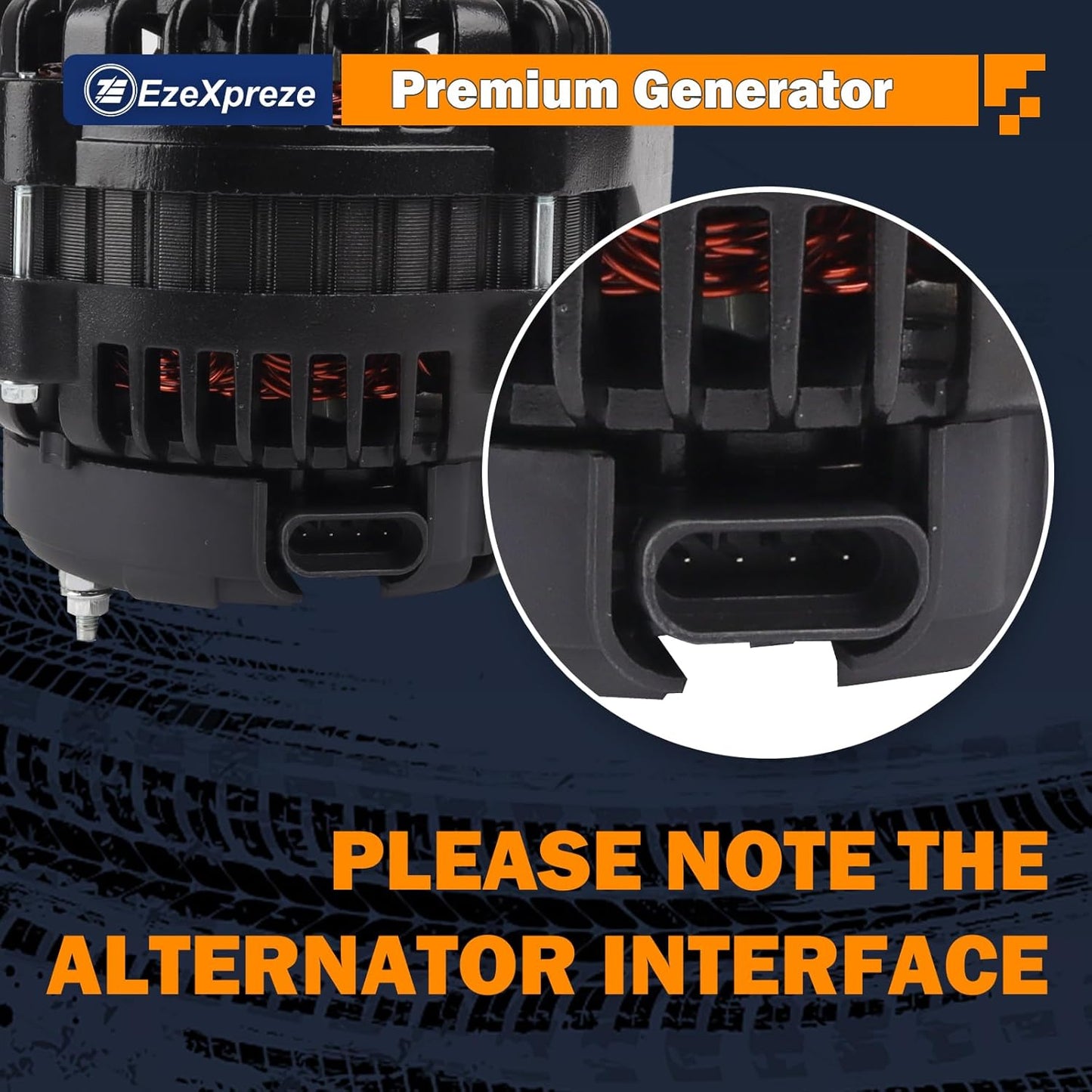 Ezexpreze Alternator Replacement for 99-07 Chevrolet Silverado 1500, 02-06 Avalanche, 99-07 GMC Sierra 1500,03-06 Envoy, 00-04 Yukon 4.3 5.3 6.0 8.1L, 02-04 Cadillac Escalade 160A 40012204