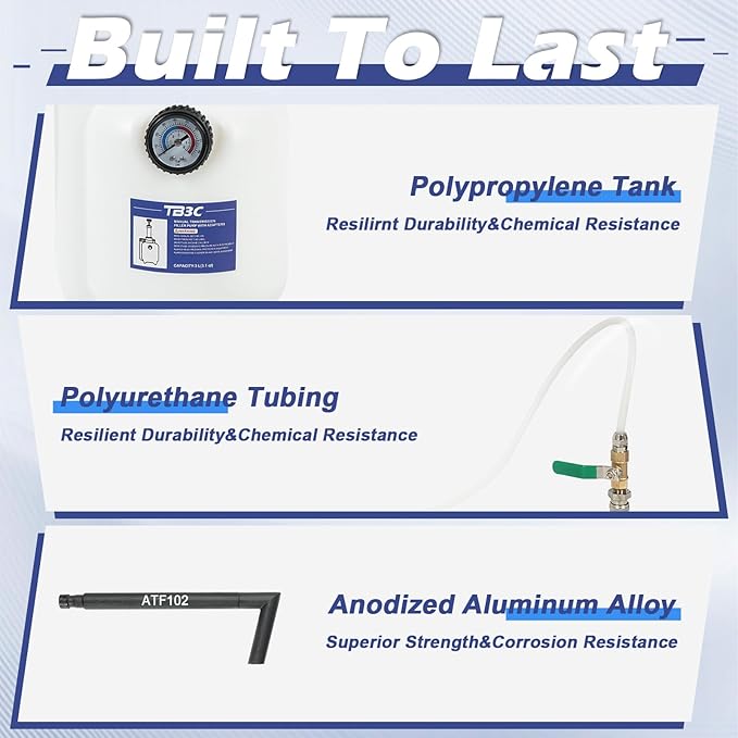 Transmission Fluid Transfer Pump,3L Manual Refill System Dispenser with Pressure Gauge,Automotive Transmission Dispenser Pump Tool Set Oil with 12pc ATF Adapters