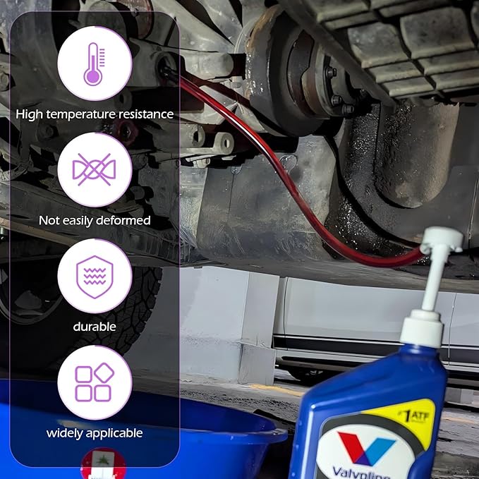 Transmission Fluid Pump Kit, Fluid Transfer Pumps, Auto Brake Fluids Change Oil Push-Pump Kits, Car Lower Unit Gear Oil Pumps, with 3/8 inch Swivel, 8mm 10mm Adapters, 8cc Per Pumps Stroke