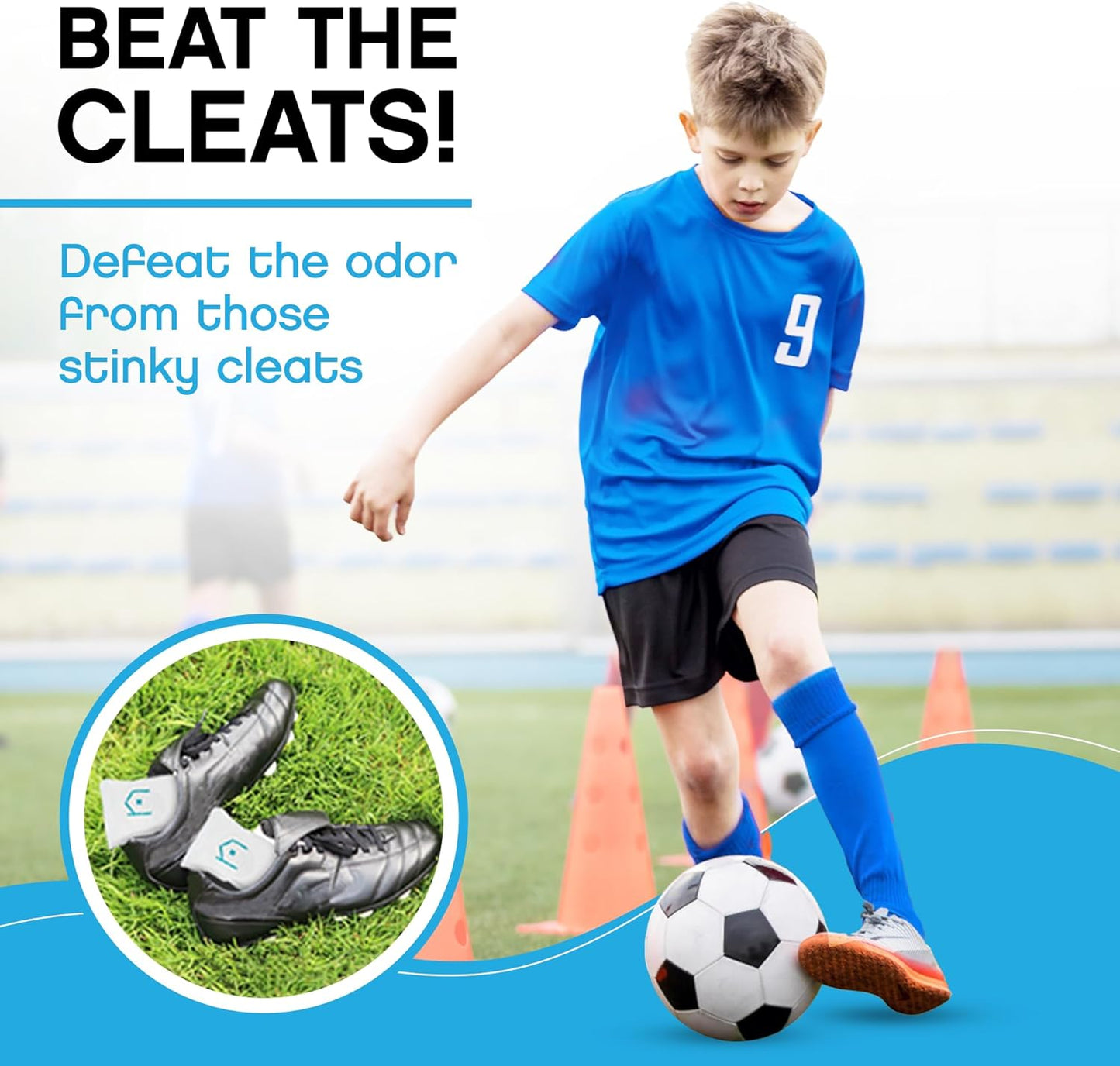 NonScents Shoe Deodorizer 1-Pack (2 Count) - Odor Eliminator, Air Freshener, Smell Absorber, Scent Remover for Shoes, Gym Bags, Soccer Cleats, Closets, Pet Area, Reusable - Shoe Deodorant