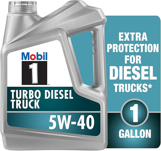 Mobil 1 Turbo Diesel Truck Full Synthetic Motor Oil 5W-40, 1 Gal