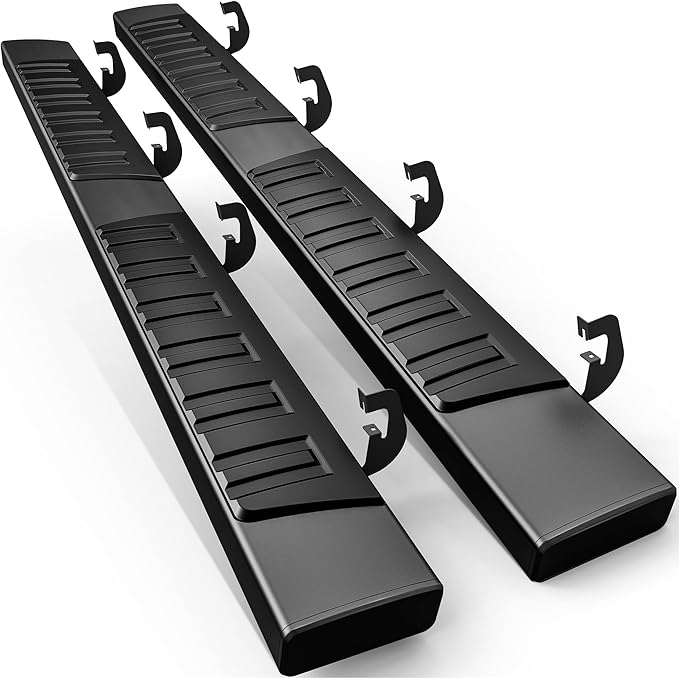 AUTOSAVER88 Running Boards Compatible with 2007-2018 Chevy Silverado/GMC Sierra 1500 & 2007-2019 2500HD/3500HD Crew Cab (Gas Engine ONLY), 6 inches Aluminum Side Steps Nerf Bars