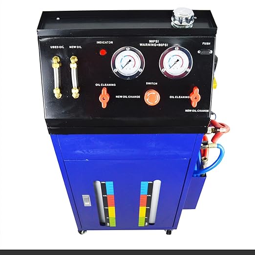 Auto Transmission Fluid Exchanger Fluid Flush Cleaning Machine Gearbox Cleaning Equipment Oil Replace Cleaner with Two 5.3Gal Tank 12V/DC