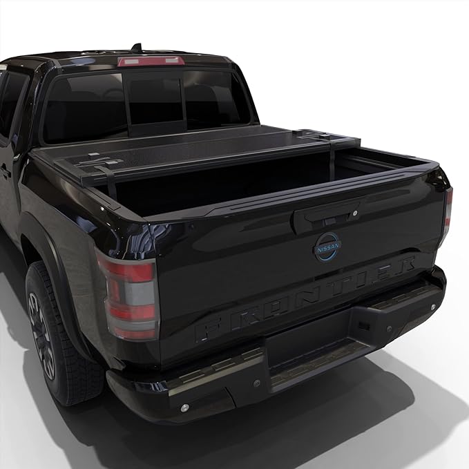 Hard Folding Truck Bed Tonneau Cover Compatible with 2005-2026 Nissan Frontier 5ft Bed (60")