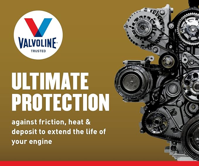Valvoline Extended Protection High Mileage with Ultra MaxLife Technology 5W-30 Full Synthetic Motor Oil 5 QT (Pack of 2)