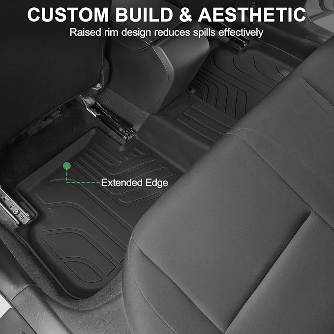 Floor Mats for 2022-2025 2026 Honda Civic Sedan Hatchback Si (Include Sport, Not for Hybrid), 2nd Row with&w/o USB Port, for Acura Integra 2023-2025, All Weather Car Floor Liners Civic Sport