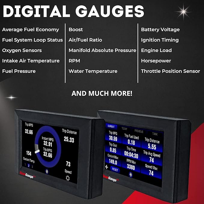 ScanGauge 3 All New Touch Screen OBD2 Code Reader, Digital Gauges & Trip Computer with WiFi Updates SG3