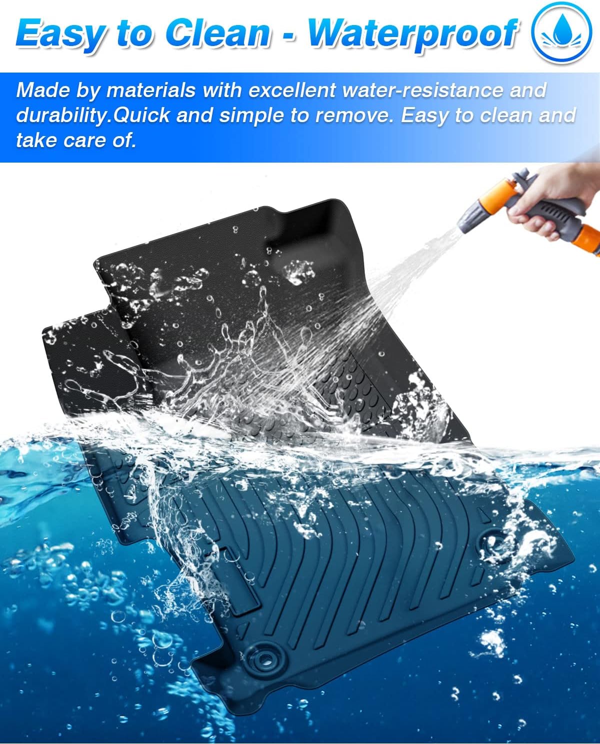 Cartist Floor Mats Custom Fit for Acura ILX 2013-2022 All Weather Floor Liners Front & 2nd Row Carpet Protection 3D TPE Heavy Duty Waterproof