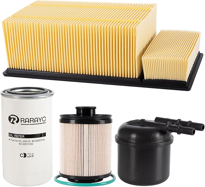 6.7L Powerstroke Diesel Filter Kit Replacement for 2011-2016 F250 F350 F450 F550 Air/Oil/Fuel Filter Kit