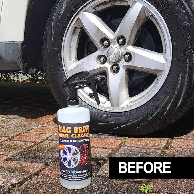Quality Chemical Mag Brite & Ultra Tire Shine Combo - 128 oz of Mag Brite (Pack of 1) - 128 oz Tire Shine (Pack of 1) - 2 Gallon Combo