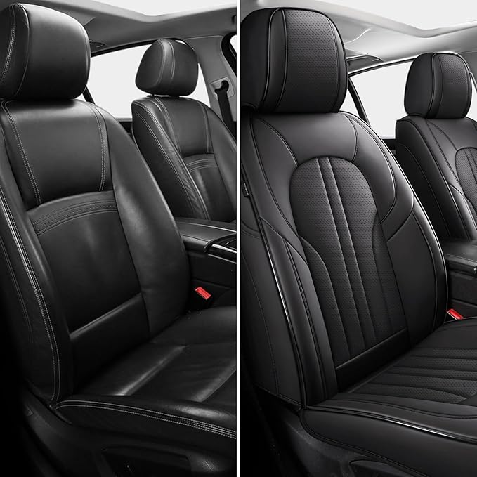 Front Car Seat Covers,Car Seat Protector Waterproof,Seat Covers Front Set, Car Seat Protectors,Automotive Seat Covers Fit for Most Cars Black