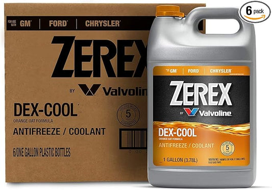 Zerex DEX-COOL Organic Acid Technology Concentrate Antifreeze/Coolant 1 GA, Case of 6