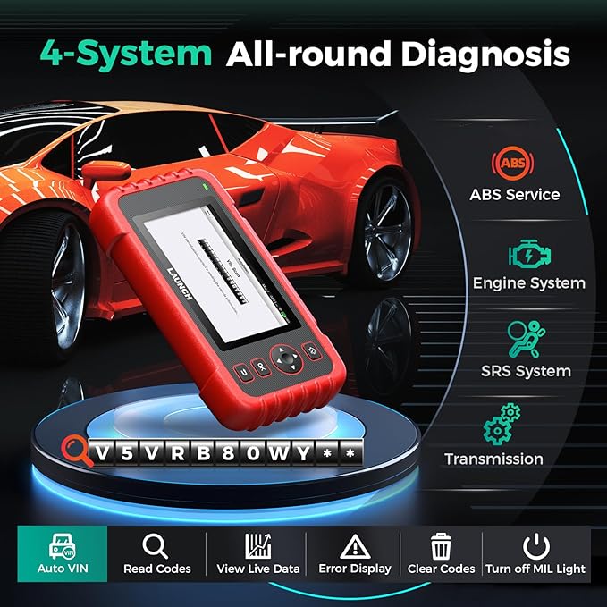 2025 LAUNCH OBD2 Scanner CRP123X Elite V2.0(Upgrade of CRP129X), 7 Reset Scan Tool, FCA SGW, Multi-System Car Scanner, Cloud Report, Lifetime Free Update CRP123X Diagnostic Tool, Battery Test, AutoVIN