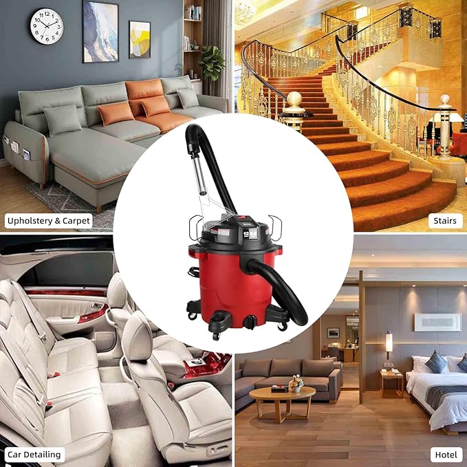 Shop Vac Extractor Attachment Extractor Vacuum Attachment Tools for Upholstery Carpet Cleaning Car Detailing Large Wet Dry Extractor Attachment Fit Shop Vac in 1-1/4",1 3/8",1-7/8",2-1/2"