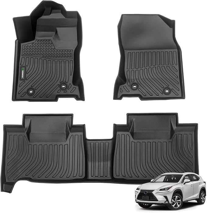 ANBINGO®Floor Mats Fit for Lexus NX 2015-2021 All Weather Car Mats Rug for 2016 NX TPE Rug Mat for 2017 NX Rubber Trunk Liner Carpet for 2018 NX Automotive Accessories for NX