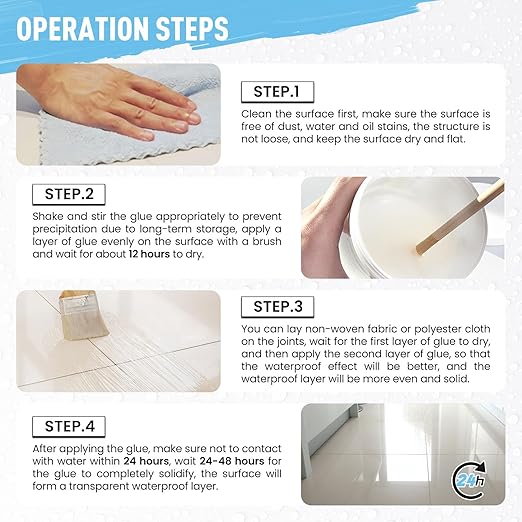 Invisible Liquid Waterproof Adhesive, Water-Based Transparent Waterproof Agent, Anti-Leakage Waterproof Sealant, Indoor & Outdoor Waterproof Coating (10.5oz)