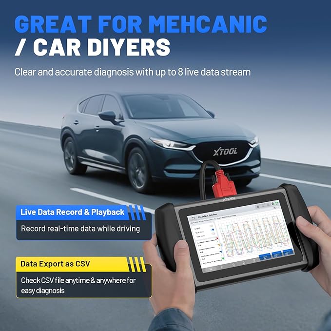 XTOOL IP819 V2.0 Bidirectional Scan Tool, 2025 Upgraded of D7 OBD2 Diagnostic Scanner with Active Test, PMI Function, 39+ Resets, ECU Coding, FCA AutoAuth, All Systems Scanner for Cars, 3-Year Update