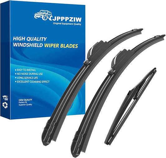 CJPPPZIW® Windshield Wipers-22 Inch+21 Inch+11 Inch Replacement for 2014 2015 2016 2017 2018 2019 2020 2021 Jeep Grand Cherokee Wiper Blades for My Car,Quality Front and Rear Wiper Blades(Pack of 3)