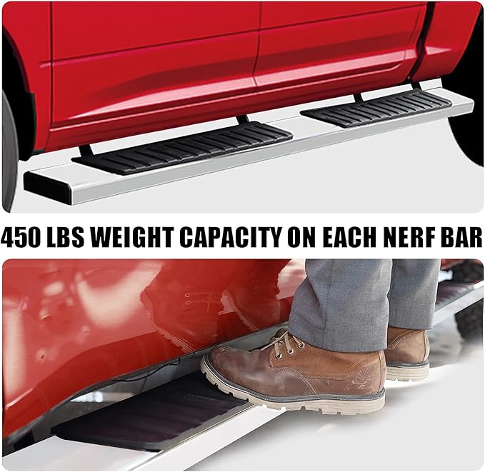 COMNOVA 6 Inches Running Boards for 2019-2026 Dodge Ram 1500 Crew Cab New Body Style (Excl. Ram 2500/3500/Classic), Stainless Steel Side Steps, Truck Step Bars Nerf Bars.