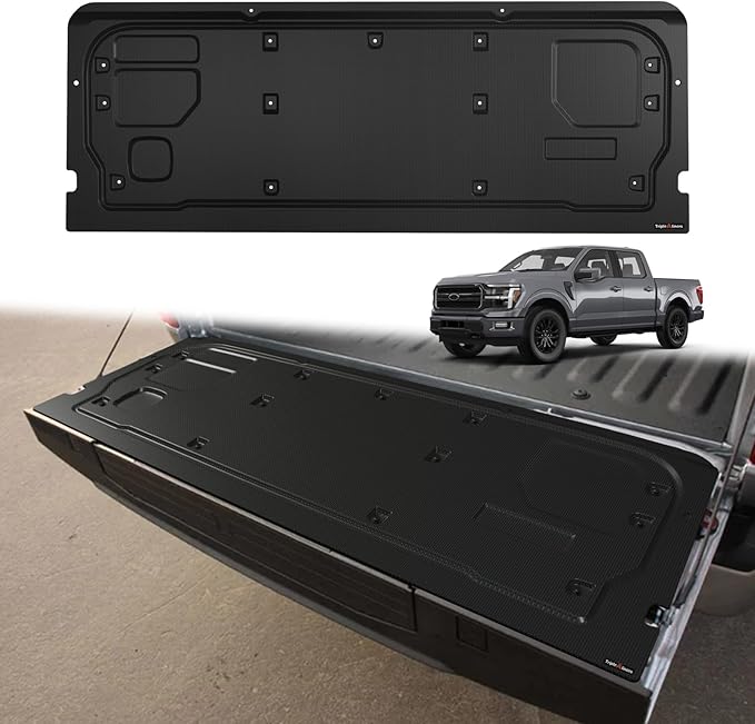 TripleAliners Tailgate Mat Compatible with Ford F-150 2021-2025 Accessories Truck Tailgate Liner Cover All-Weather Protector Cargo Cover Custom Fit for F150 (Tailgate Work Surface Only)