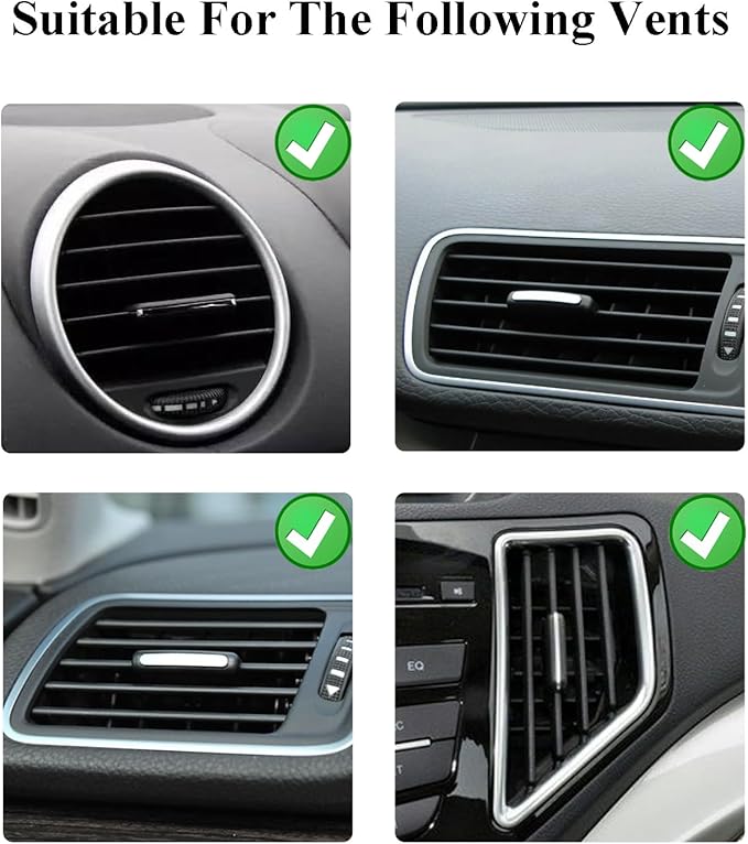 Sea Turtles Car Accessories,2pcs Turtle Air Vent Clips Car Air Fresheners,Glamorous White Silver Ocean Beach Themed Car Interior Decoration,Refillable Outlet Diffuser