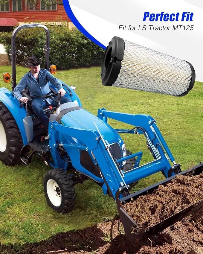 ULZOZN Filter Kit Fit for LS Tractor MT125, Oil Fuel Hydraulic Oil Filter Replace 11930535150 40358122 40049450 40195621 40220109