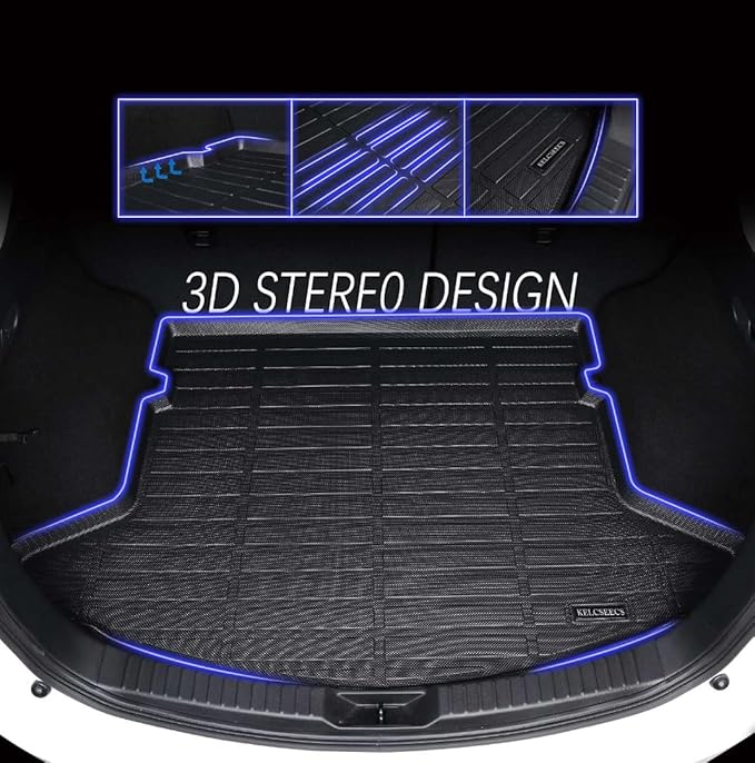 KELCSEECS Floor Mats & Cargo Liner for 2024 2023 2022 2021 2020 2019 2018 Chevrolet Chevy Equinox & GMC Terrain/Terrain Denali All Weather Car Mats Cargo Mat Floor Liners Trunk Mat Trunk Liner