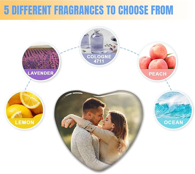 Personalized Car Air Vent Clip with Your Photo and Text,Custom Different Scents Car Air Vent Clip,Interior Decoration,Decorative Accessories