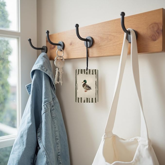 Vintage Farmhouse Animals Car Air Freshener 4 Pcs, Retro Rabbit Deer Duck Hanging Air Freshener for Cars Closet Drawer Books Office, Girly Car Accessories Mirror Decor for Women