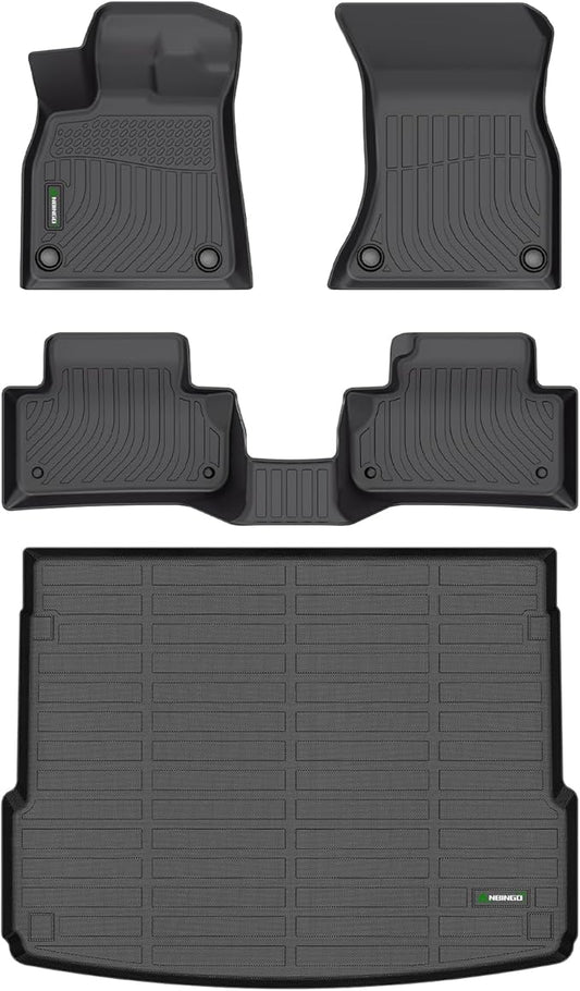 ANBINGO®Floor Mats Fit for Audi Q5 (No PHEV) 2024-2018 & Cargo Liner All Weather Car Mat for Audi Q5 TPE Trunk Mat for Q5 Rubber Liner Carpet for Q5 Automotive Accessories