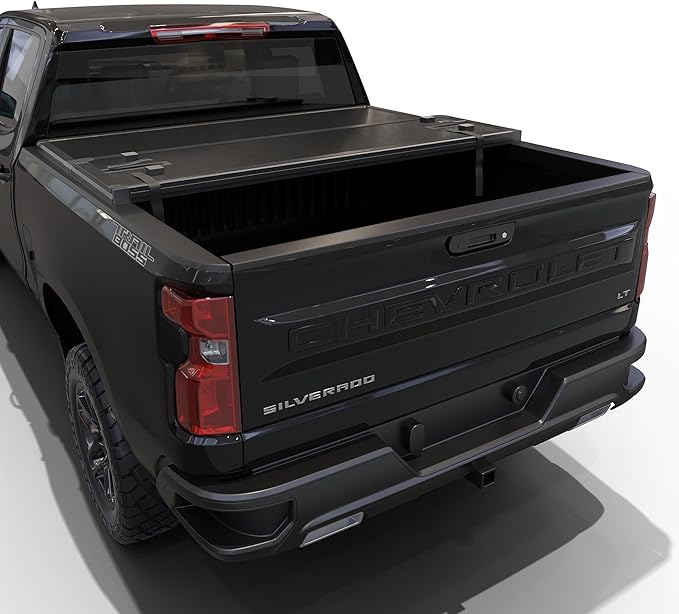 Hard Tri-Fold Truck Bed Tonneau Cover Compatible with 2007-2026 Chevy Silverado/GMC Sierra 1500 5.8ft Bed (69.6")