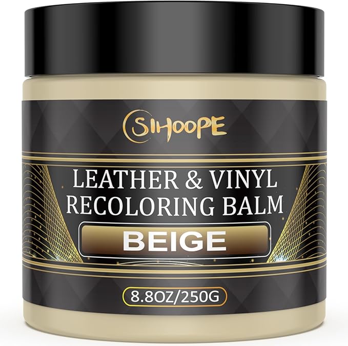 2025 New Advanced Leather Recoloring Balm,Beige Leather Repair Kit for Furniture,Leather Dye Filler,Couch Paint and Repair,Leather Color Restorer for Couches,Leather Scratch Remover for Car Interior