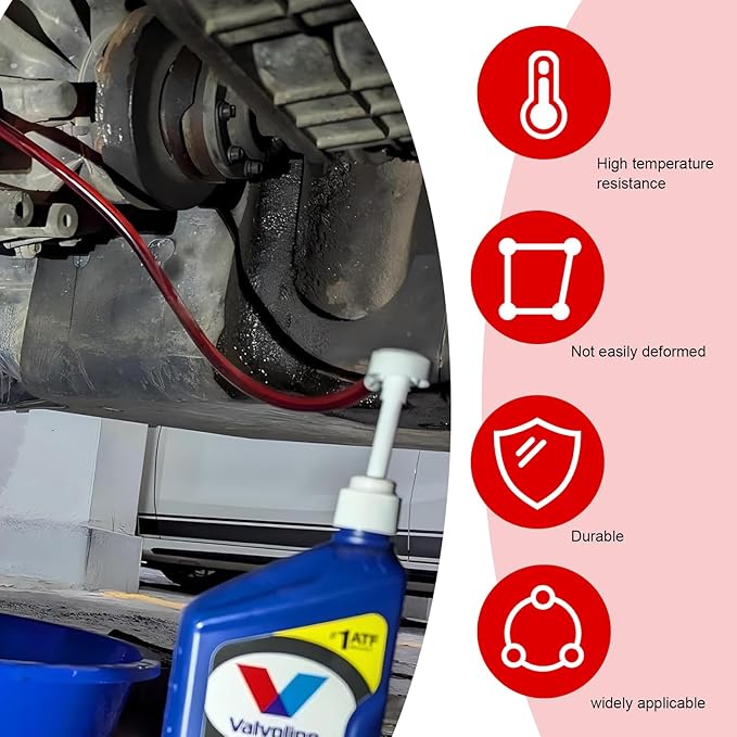 1 Set Transmission Fuel Pump Kit, Car Lower Unit Gear Oil Extractor for Differential & Transmission, Manual Hand Push Change Oil Kit, 8cc Per Pumps Stroke Fuel Dispenser (White)