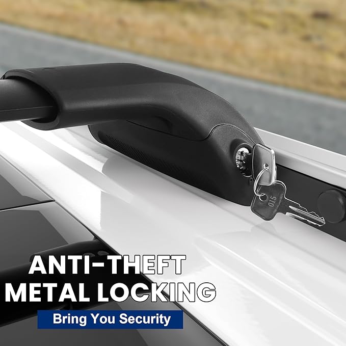 220lbs Roof Rack Crossbars Fit for 2018-2025 Expedition/Max,2018-2024 Navigator, Lockable Aluminum Heavy Duty Cross Bars Rooftop Luggage Kayaks Bicycles Snowboard Canoe Carrier Cargo Bag