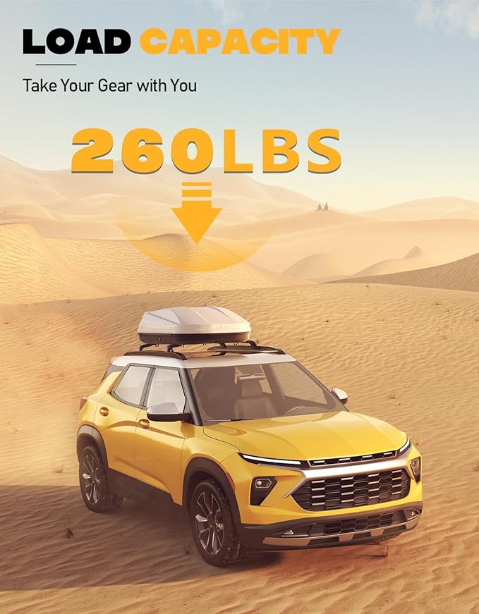 Tuyoung All Aluminum Roof Rack Cross Bars Compatible with Chevy Chevrolet Trailblazer 2021 2022 2023 2024 2025 2026 L LT ACTIV RS, 260lbs Lockable Heavy Duty Roof Rails Crossbars Cargo Luggage Kayak