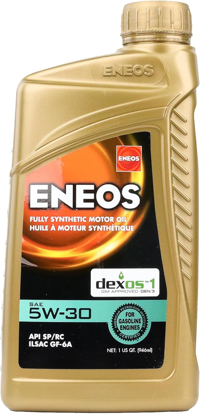 Eneos 3703-300 Full Synthetic Motor Oil, 1 Quart, 1 Pack