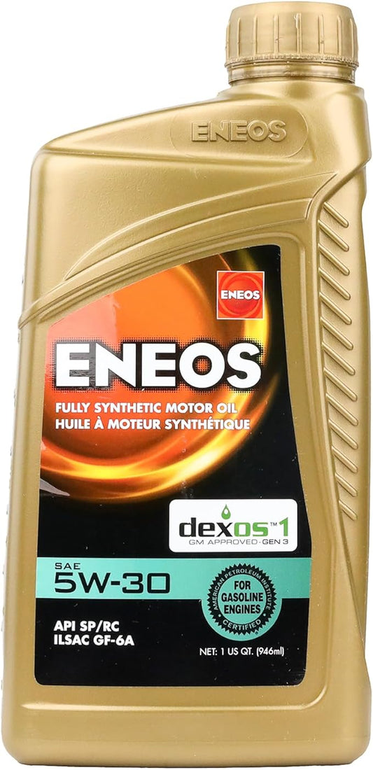 Eneos 3703-300 Full Synthetic Motor Oil, 1 Quart, 1 Pack